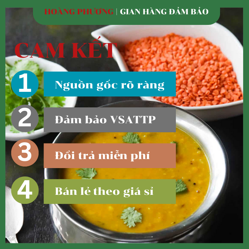 Đậu Lăng Đỏ Hữu Cơ 500G Canada Không Biến Đổi Gen Hạt Dinh Dưỡng Hoàng Phương