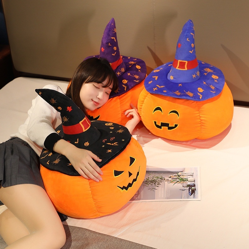 Quả Bí Ngô Nhồi Bông 45/ 50Cm Trang Trí Halloween