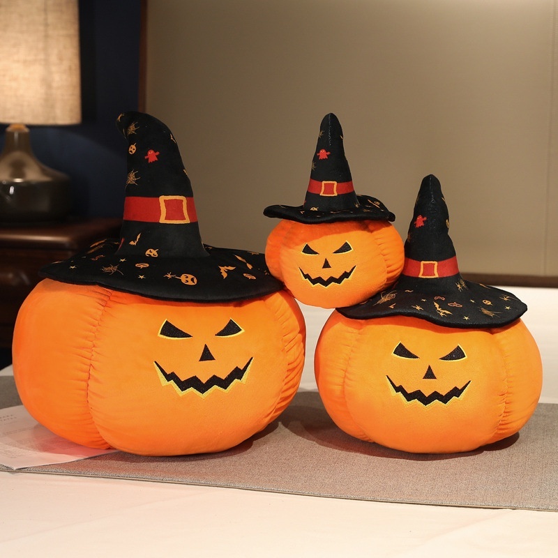 Quả Bí Ngô Nhồi Bông 45/ 50Cm Trang Trí Halloween