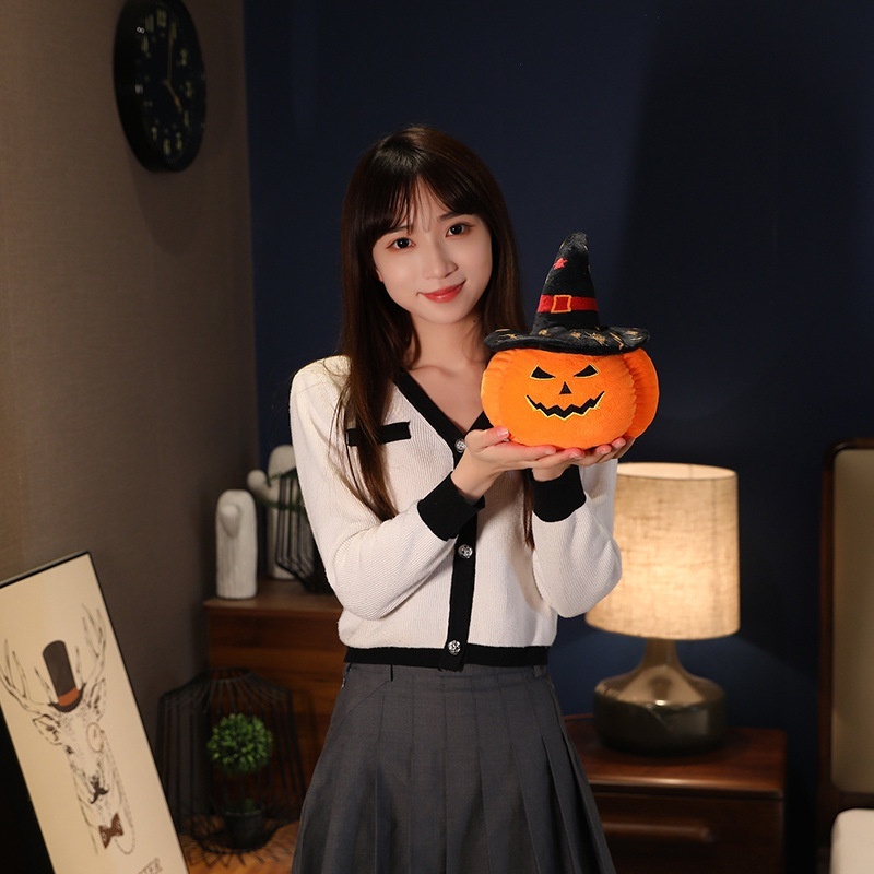 Quả Bí Ngô Nhồi Bông 45/ 50Cm Trang Trí Halloween