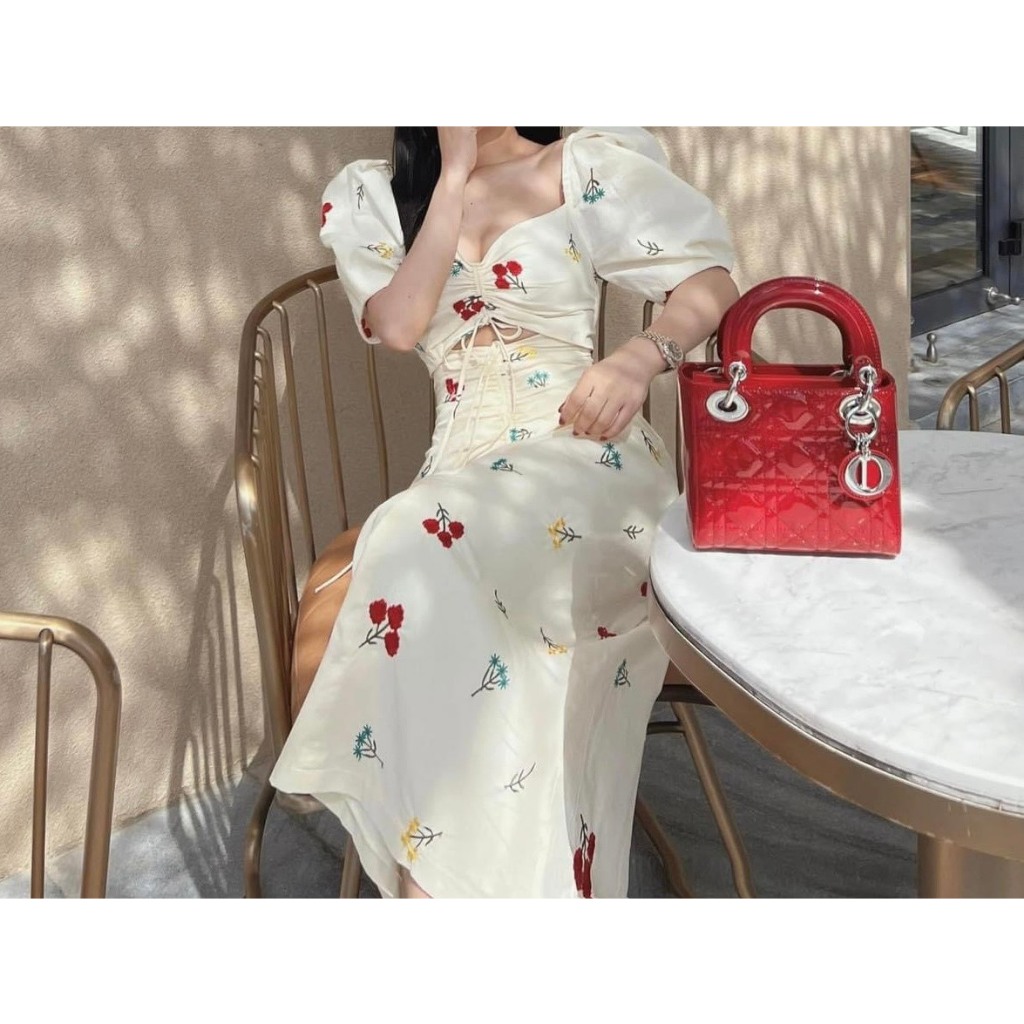 Váy đầm bigsize nữ dự tiệc đi chơi sang chảnh kiểu rút dây maxi thuynguyenbigsize 50 - 90 kg