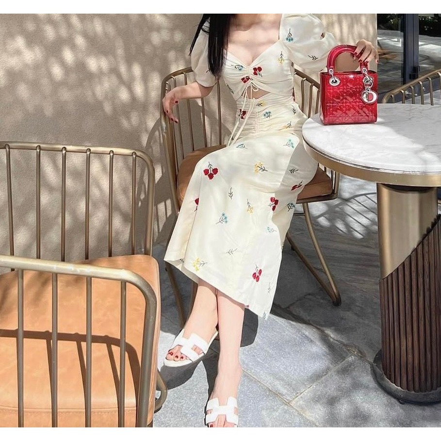 Váy đầm bigsize nữ dự tiệc đi chơi sang chảnh kiểu rút dây maxi thuynguyenbigsize 50 - 90 kg