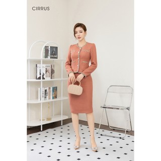 Bộ váy công sở dạ tweed cirrus 521300