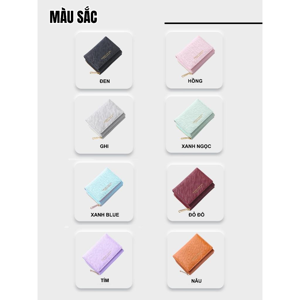 Ví Nữ Mini Cầm Tay PERFECT FOR YOU Dáng Ngắn Nhiều Ngăn Tiện Dụng Chất Da Xước Cao Cấp Cực Đẹp PFY04 - Tukado