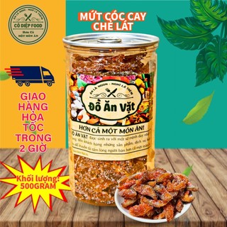 Mứt Cóc Cay Chẻ Lát Lon 500gr [FREE SHIP] TỪ ĐƠN 50K, [Loại Đặc Biệt] Hàng ngon nhà làm