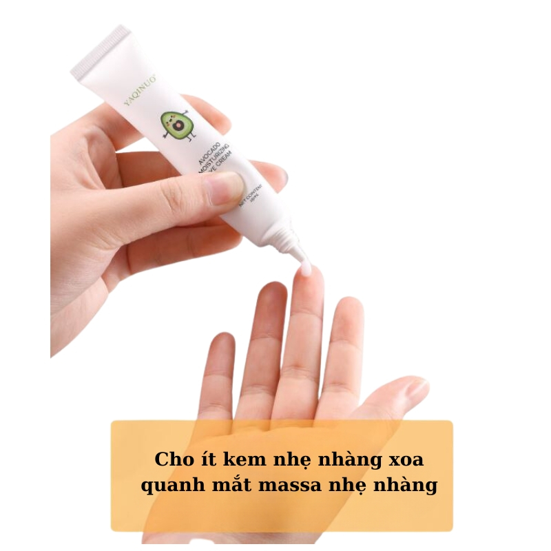 Kem mụn thịt liti dưỡng ẩm mắt Yakino săn chắc mắt, bọng mắt mờ nếp nhăn,quầng thâm - kem bơ giảm mụn thịt