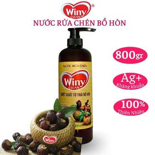 Nước rửa chén Winy Clean chai 800gr chiết xuất Bồ Hòn