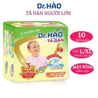 Tã dán người lớn enterone Dr.Hào size L/XL gói 10 miếng