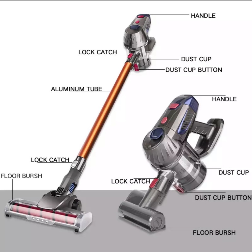 Mới 2024 Máy Hút Bụi Không Dây Philips Cao Cấp K-SERIES Cầm Tay Pin Sạc Mini Siêu Mạnh Gia Đình Giường Đệ