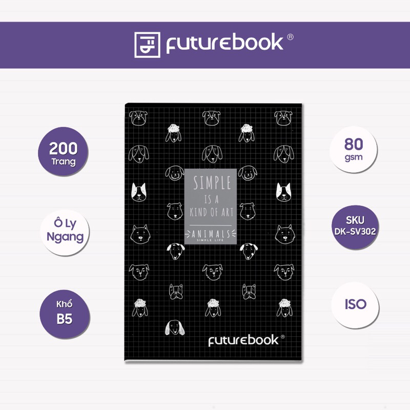 Tập Future Book Animals Sinh Viên 80gsm | 200trang | B5