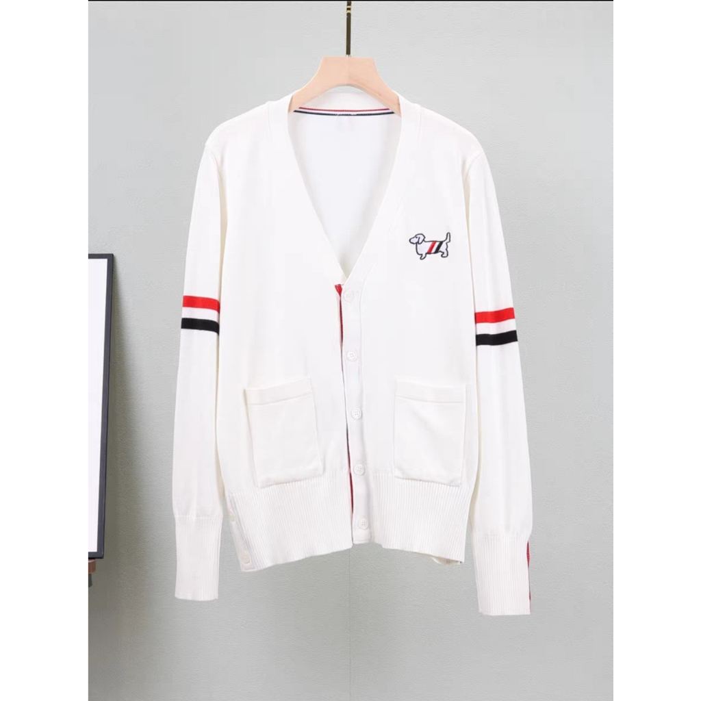 Áo Khoác Cardigan Len Thom 3 Vạch Hàng Quảng Châu Cao Cấp