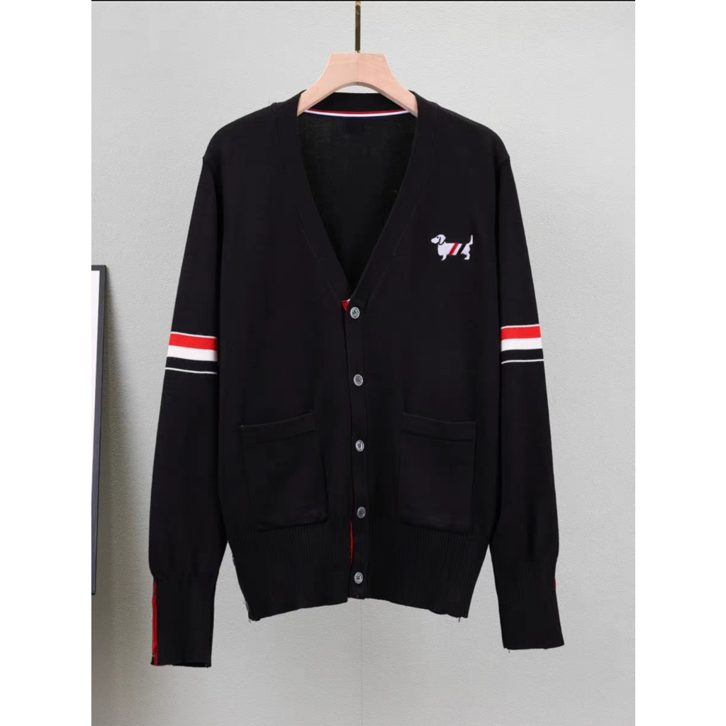 Áo Khoác Cardigan Len Thom 3 Vạch Hàng Quảng Châu Cao Cấp