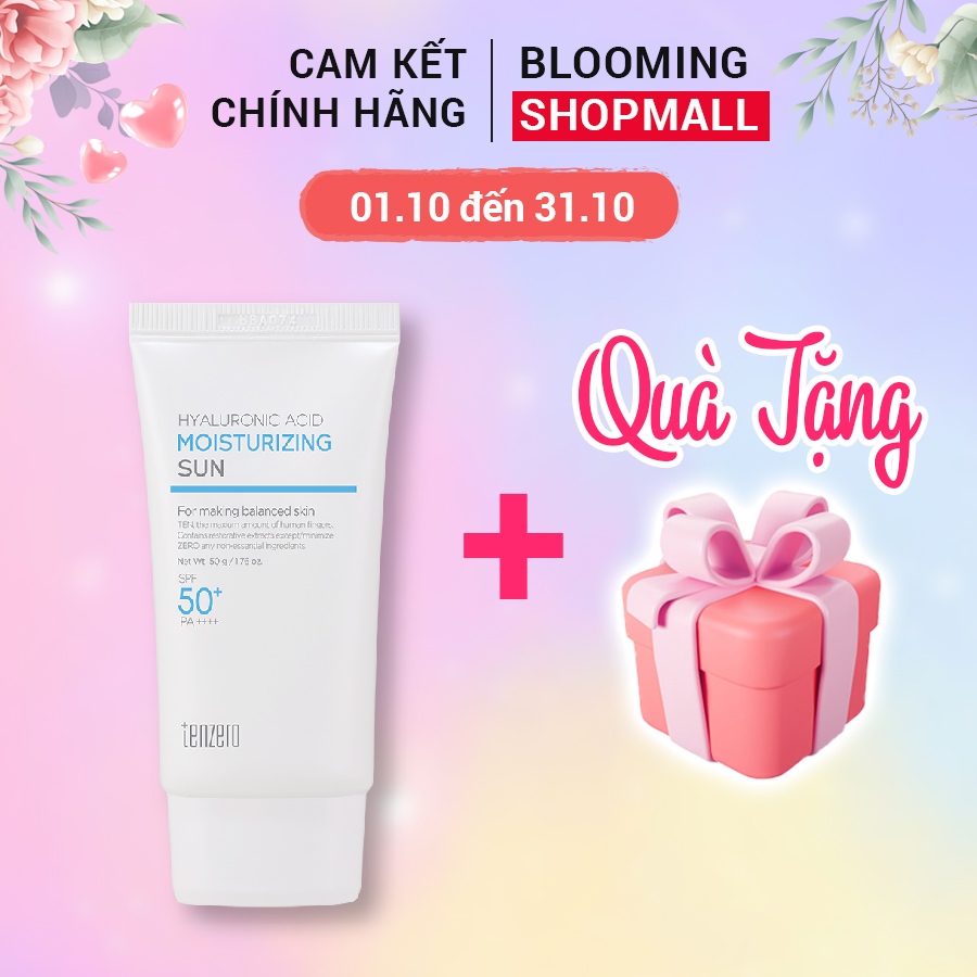 Kem Chống Nắng Dưỡng Ẩm Da Tenzero Hyaluronic Acid Moisturizing Sun - SPF 50+ PA++++ 50g