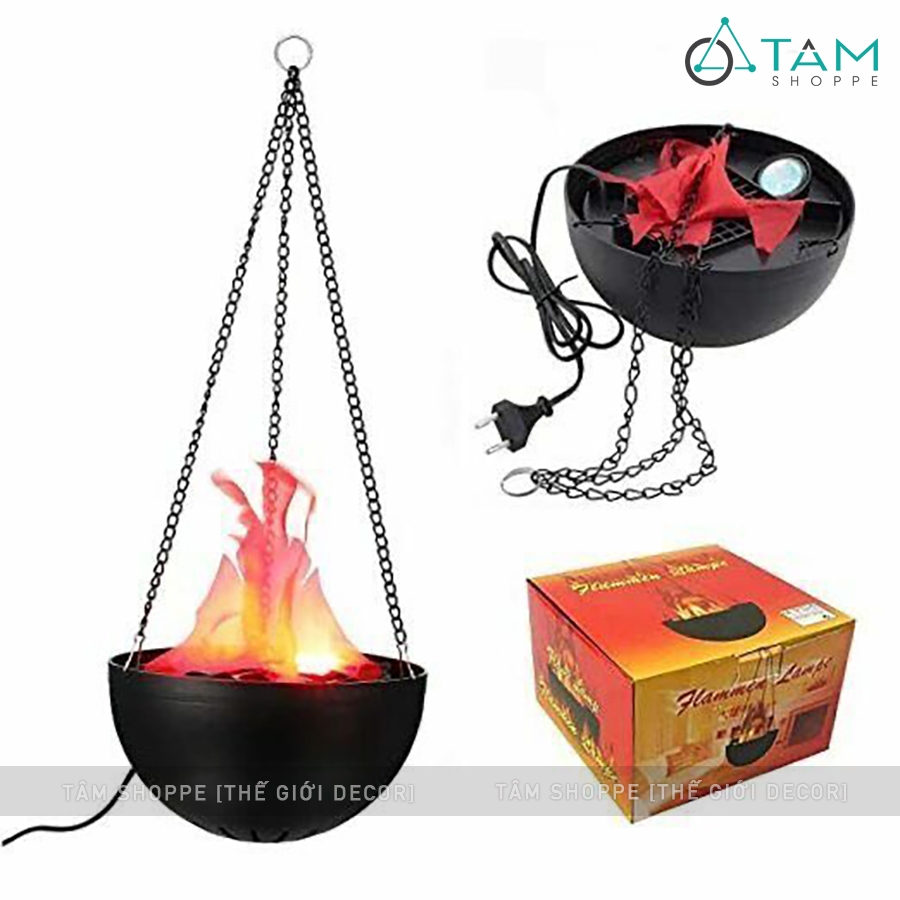 Đèn ngọn lửa giả 3D trang trí để bàn và treo LED-LUA3D_TTTM