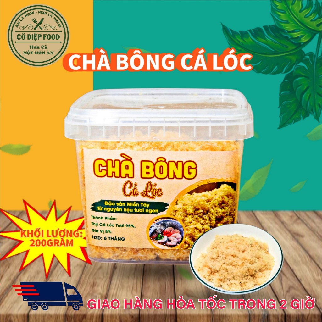 Chà Bông Cá Lóc Hủ 200Gram