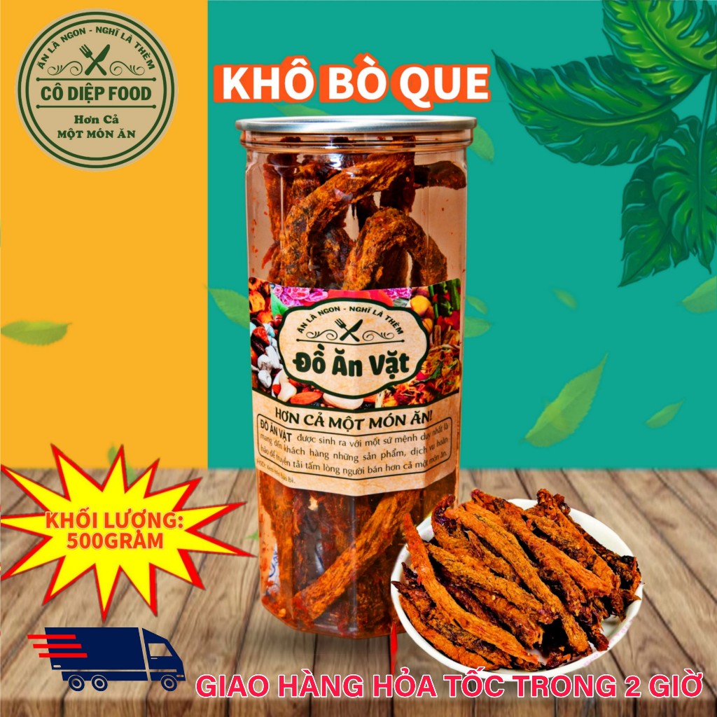 Khô Bò Que Loại 1 , 100% Từ Bò , Lon 300gr ,  Hàng ngon nhà làm