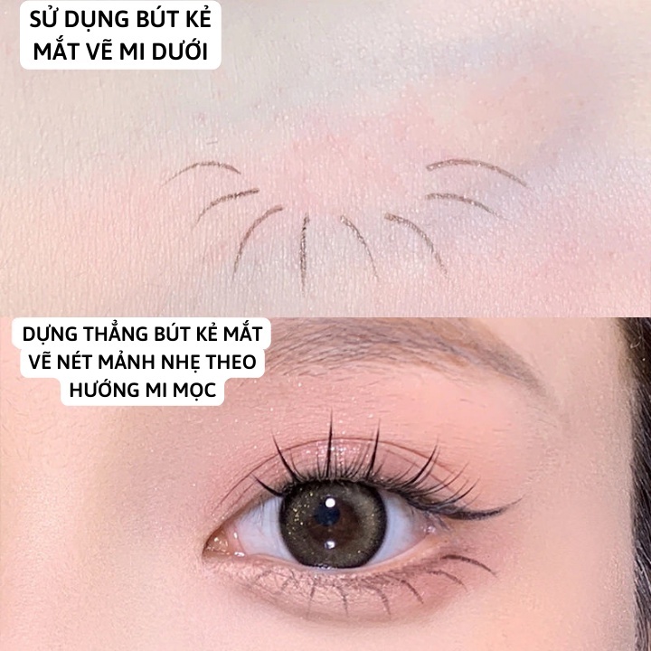 Bút Kẻ Mắt Nước SWEET MINT phong cách Hàn Quốc chống thấm nước lâu phai lên màu chuẩn