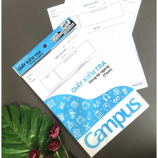 Giấy kiểm tra campus hàng chất lượng cao COMBO 3 tệp