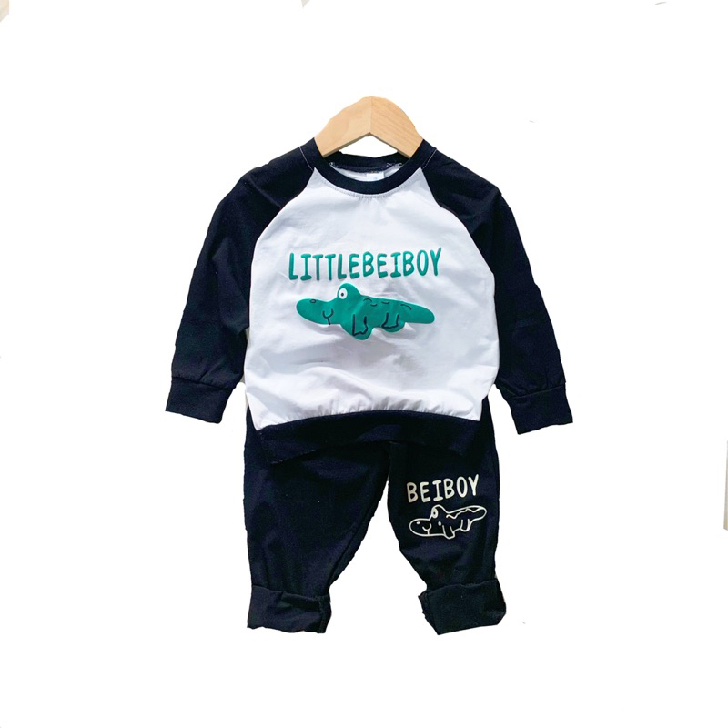 Bộ thu đông bé trai chất liệu cotton đẹp mềm mịn cho bé10-35kg