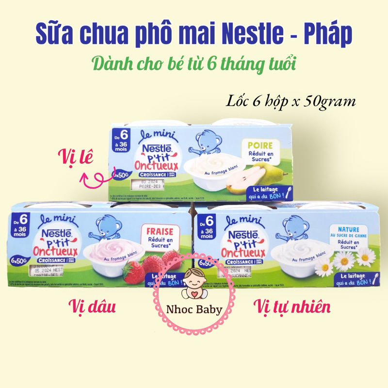 3 24 Sữa chua phô mai Bledina Nestle Pháp cho bé 6m+