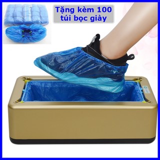 Máy bọc giày dép tự động - Máy bọc giày - Bọc giày dép đi trong nhà - tặng 100 chiếc túi bọc
