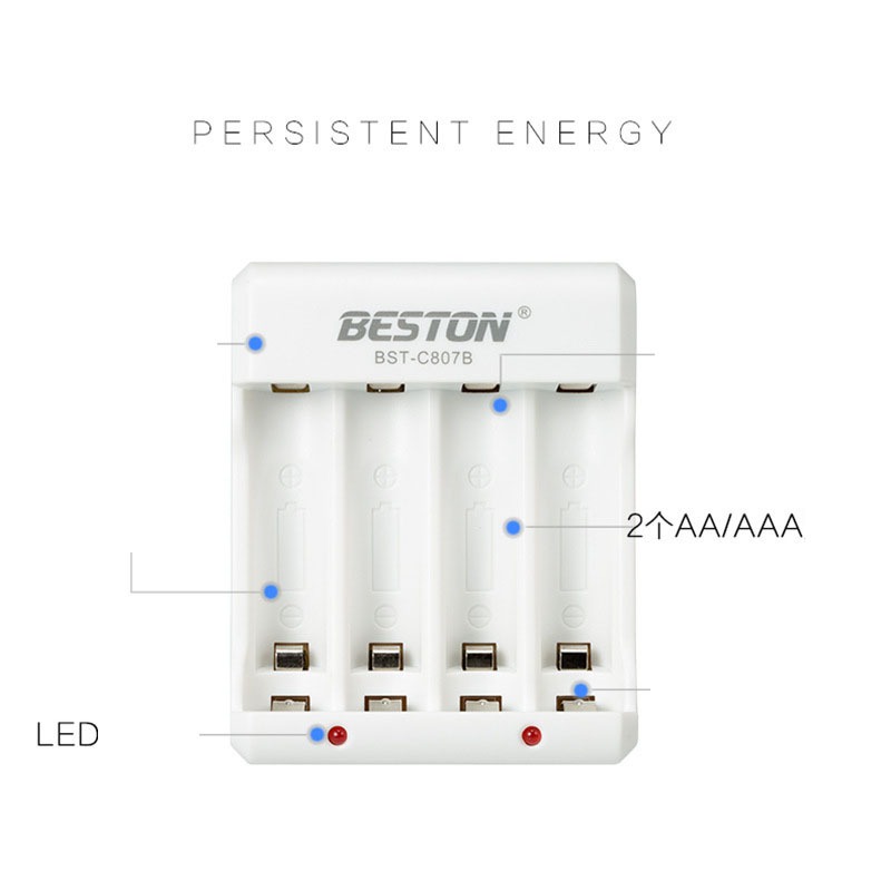 Pin sạc AA/AAA Beston 600-3000mAh