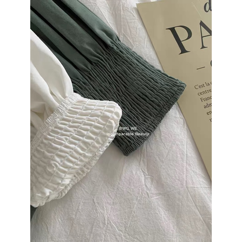 Áo quây chun ngực sành điệu tag WG.WE qccc