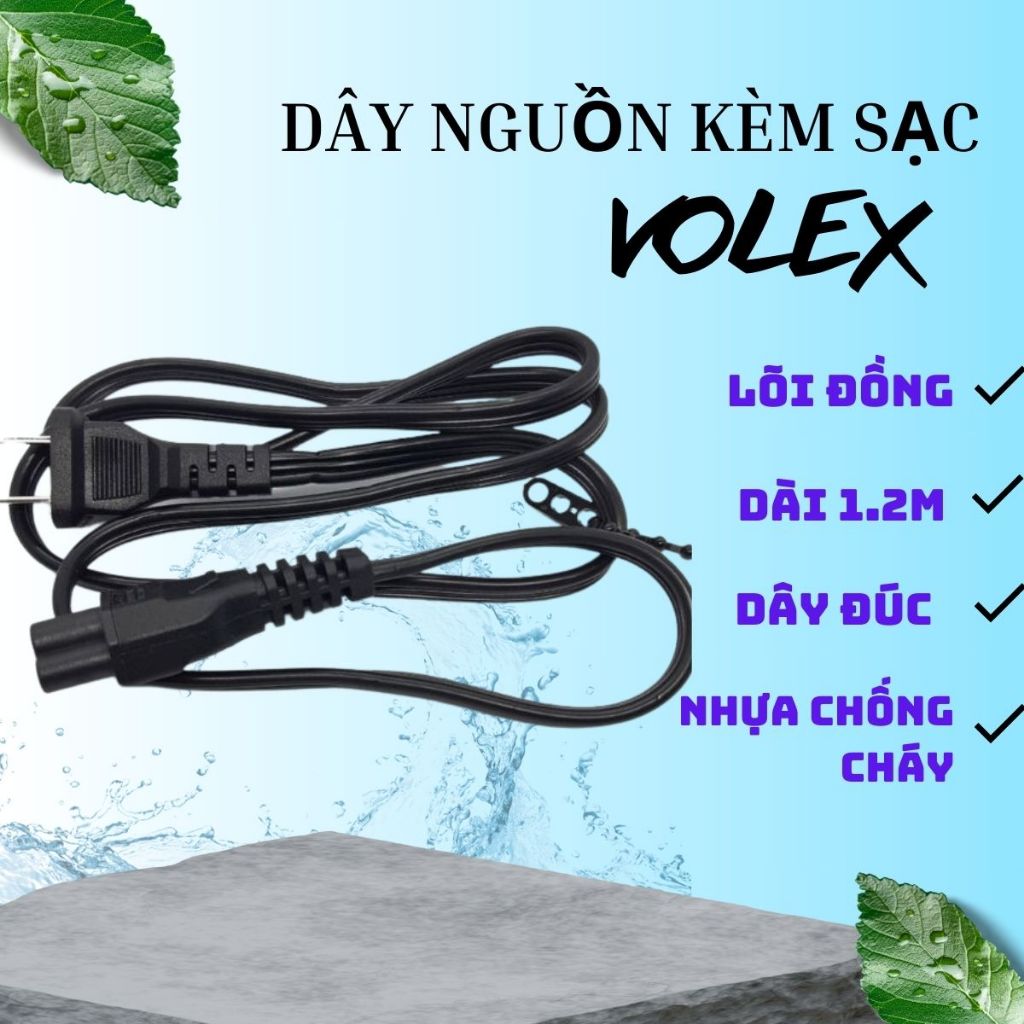 Dây nguồn laptop 3 chấu volex chuyên dùng cho sạc laptop