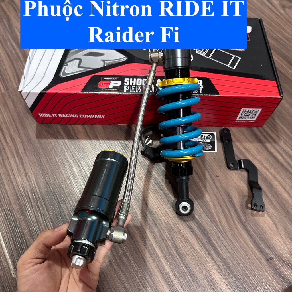 Phuộc NItron RIDE IT chính hãng : Exciter 150, Winner, Raider FI bình dầu xoay 360 độ