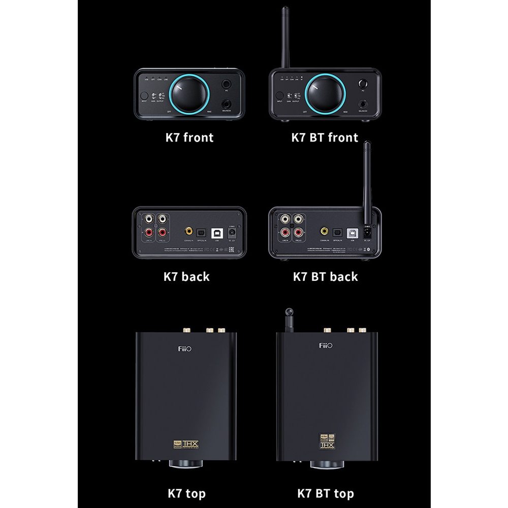 Desktop DAC/AMP FIIO K7BT | Dual DAC AK4493SEQ | DAC/AMP Để Bàn