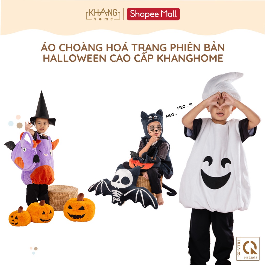 ÁO CHOÀNG HOÁ TRANG PHIÊN BẢN HALLOWEEN CAO CẤP KHANGHOME