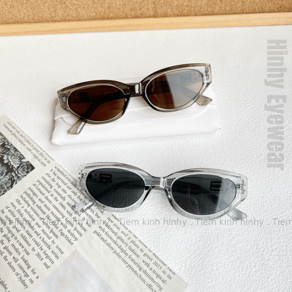 Kính Mát Mắt Mèo RO Cao Cấp Chống UV400 Thời Trang Nam Nữ Sang Chảnh Dễ Đeo