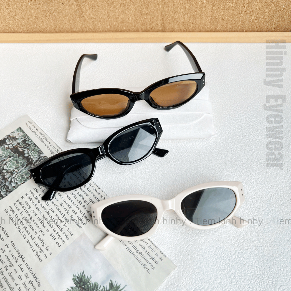 Kính Mát Mắt Mèo RO Cao Cấp Chống UV400 Thời Trang Nam Nữ Sang Chảnh Dễ Đeo