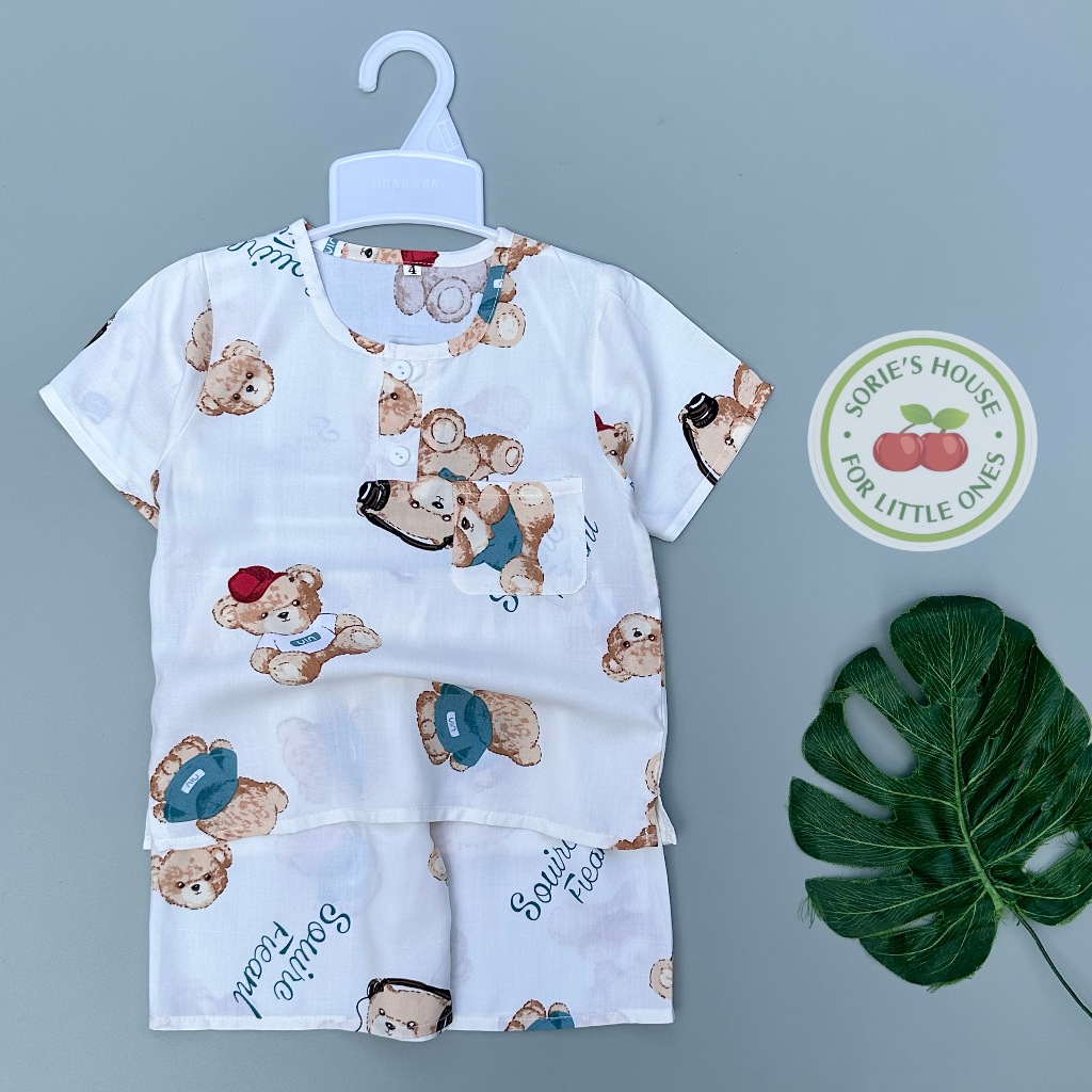 Bộ tole/lanh đùi cài trước bé trai