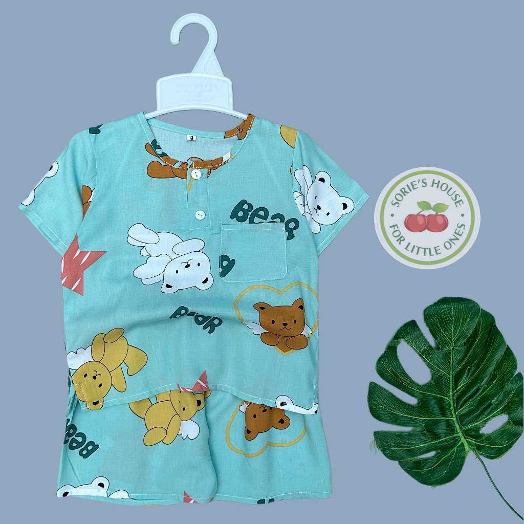 Bộ tole/lanh đùi cài trước bé trai