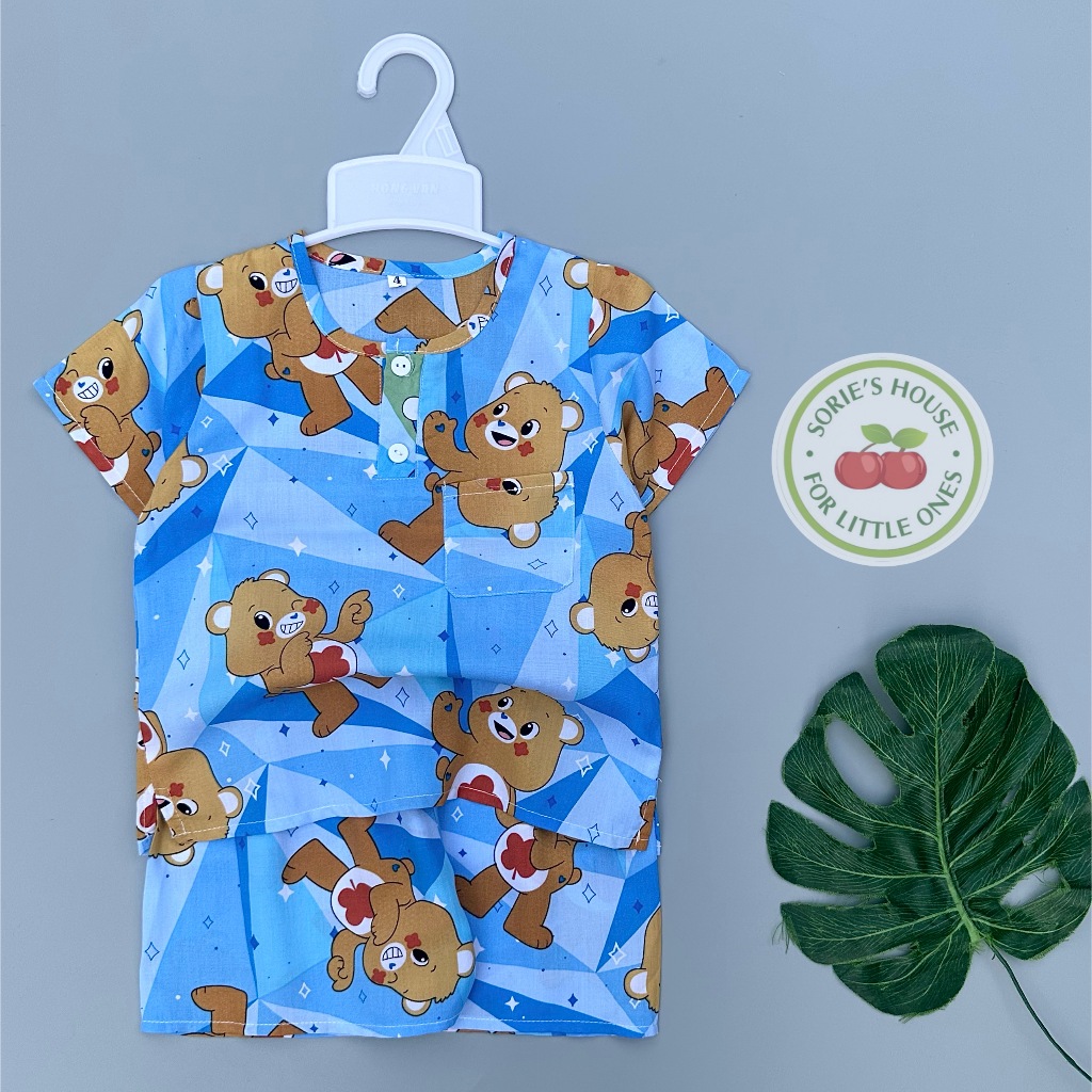Bộ tole/lanh đùi cài trước bé trai