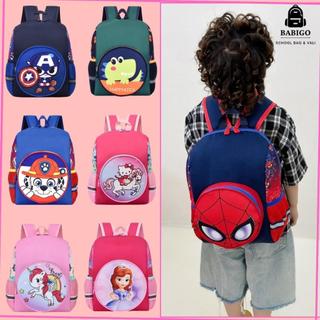  Balo cho bé mẫu giáo  mầm non  cặp trẻ em 3-6 tuổi người nhện siêu nhân mỹ công chúa pony kitty khủng long chó BBG0714 