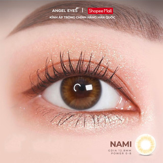 [QUÀ TẶNG] Lens mắt nâu mật ong Nami hiệu Angel Eyes đường kính 12.8 có hỗ trợ cận 0-8