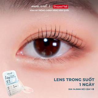 [RẺ VÔ ĐỊCH] Lens 1 ngày trong suốt Angel Eyes cho mắt nhạy cảm có độ cận từ 1 đến 8 độ