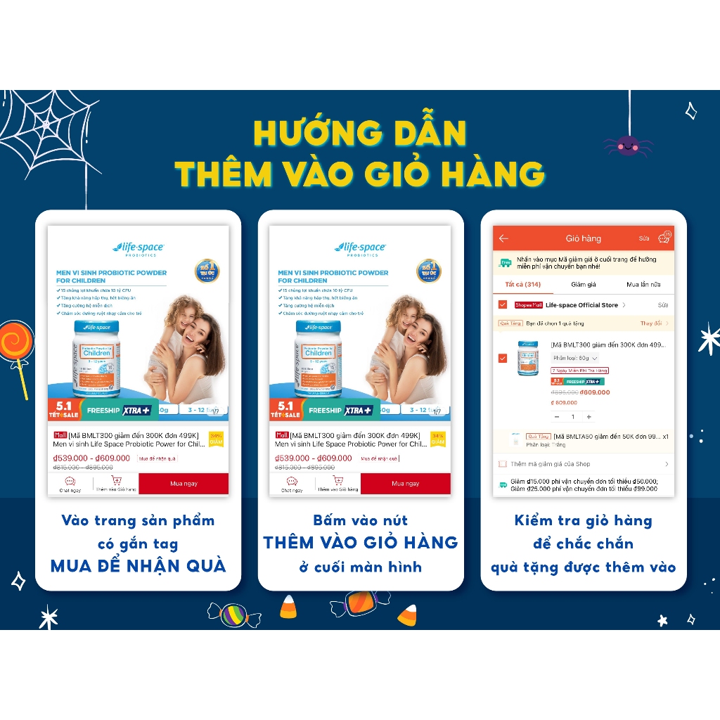 Men vi sinh Life Space Powder For Baby giúp ăn ngon, hỗ trợ tiêu hóa và tăng cường hệ miễn dịch cho bé 0-3 tuổi lọ 60g