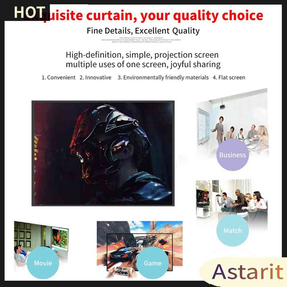 Màn Hình Máy Chiếu HD 60 72 84 100 120 150 inch Tỉ Lệ 16: 9 Chất Lượng Cao