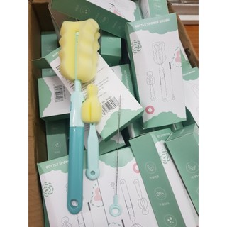 BỘ 3 MÓN CỌ RỬA BÌNH SỮA MINKBABY