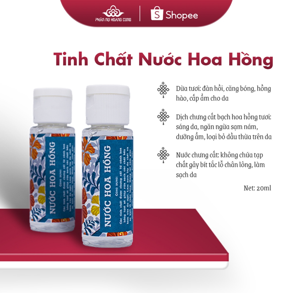 Nước Hoa Hồng Mini Size Phấn Nụ Hoàng Cung 20ml