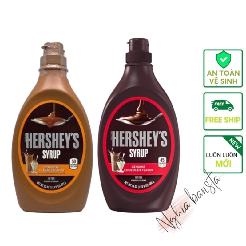 Sốt Hershey's Socola/Caramel Mỹ -