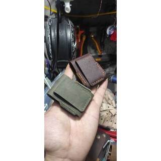 Bao da zippo thủ công da b.ò