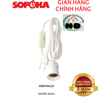 Bộ dây đuôi đèn liền công tắc SOPOKA đấu sẵn phích siêu tiện lợi