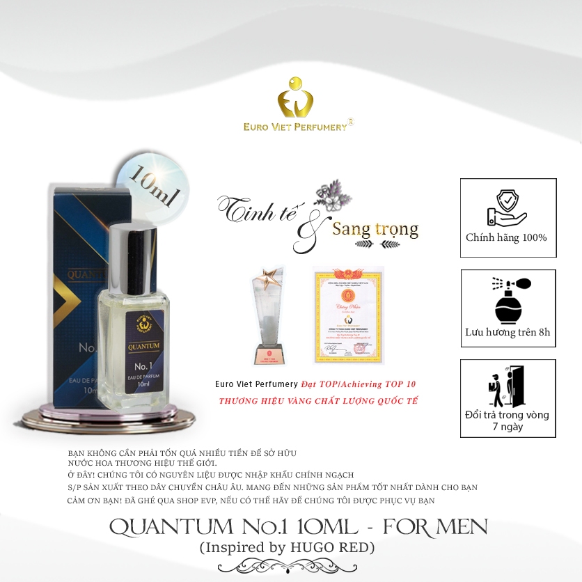Nước Hoa Nam QUATUM No.1 Euro Viet Perfumery 10ml
