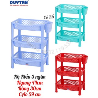 🌱Duy Tân Store🌱 Kệ chén nhựa duy tân 3 Tầng Kệ Kiểu ( N44 x R30 x Cao 60 cm)