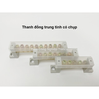 Cầu đấu trung tính cầu đấu tiếp địa cầu đấu mát 5P 7P 8P 10P 12P 15P có chụp - Bán buôn số lượng lớn