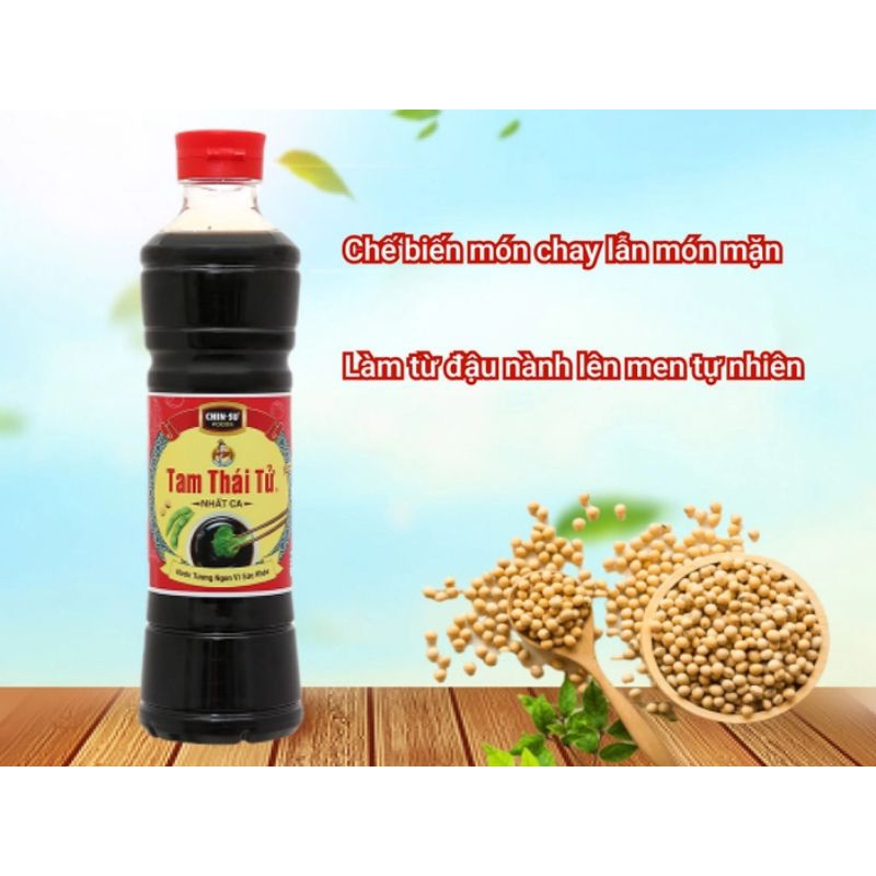 Nước tương Tam Thái Tử Nhất Ca - Nhị Ca chai 500ml